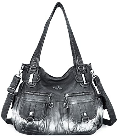 Angel Kiss Tasche Damen Handtasche weiches Taschen Schultertasche Henkeltaschen Umhängetaschen Tragetasche Tote Shopper Groß Hobo Tasche Viele Fächer tolle tasche für Frauen