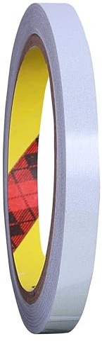 INDIAN STORE 24 Fabricado con cinta reflectante 610C, cinta reflectante de seguridad impermeable (plata, 5 mm x 10 m)
