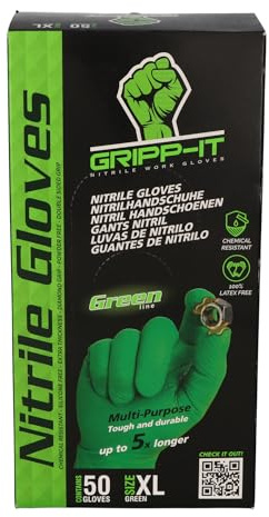 Gripp-It Nitrile Gloves - size XL - Green - Dispenserbox of 50 pcs