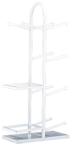 Balllagerregal 3/4/5-Tier-Metall-Trainingsregal, tragbarer stehender Sportgeräte-Organizer-Ständer, für Bälle, Baseballschläger, Tennisschläger, Trainingsausrüstung (Color : White,