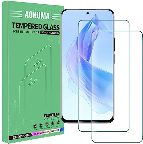 AOKUMA [2 Pezzi] Pellicola Vetro Temperato per Honor 90 Lite Pellicola Protezione,Durezza 9H,Antiurto Antigraffio e Anti-impronta