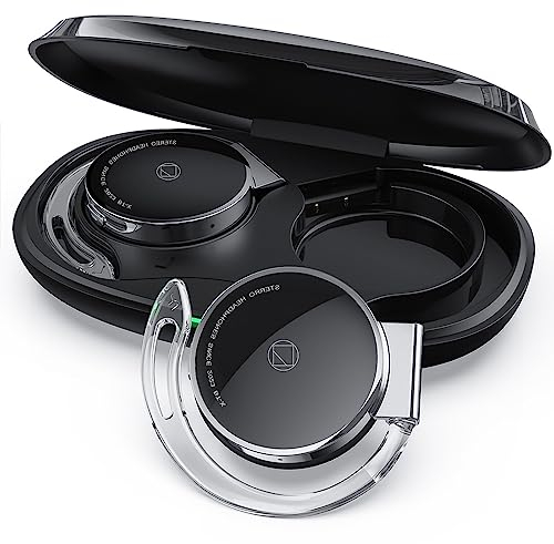 On Ear Kopfhörer Bluetooth V5.3, Open Ear Kopfhörer Kabellos Buetooth, Clip On Kopfhörer Sport Headset Bluetooth mit 4-Mikrofon, Comfort Fit Ohrhaken Ohrhörer