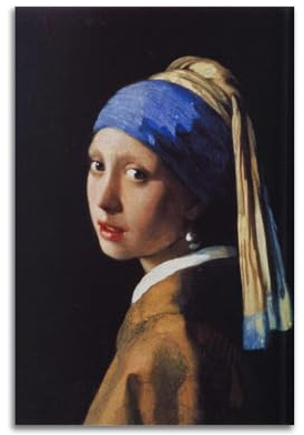 Johannes Vermeer Poster mit Mädchen mit Perlenohrringen, Druck, Fotokunst, Gemälde, Leinwand, Heimdekoration, Schlafzimmer, moderne Dekorationen, Geschenke, 20 x 30 cm