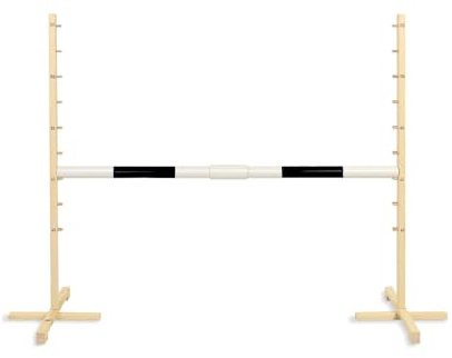 Sprung-Hürde für Hobby Horse 160cm, h-120cm, Balken 50mm - schwarz