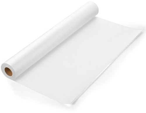 Rotolo di carta da ricalco, 43 cm x 78 m, colore bianco traslucido, largo, per disegni, schizzi, sartoria, cucito e artigianato