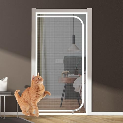 Zanzariera for gatti con cerniera, zanzariera for animali domestici, zanzariera for zanzariera con cerniera, zanzariera rimovibile anti-zanzare for soggiorno, camera da letto, cucina, patio(6,85x220cm