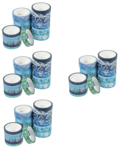 SEWACC 76rollen Washi Tape Weihnachten Dekoratives Klebeband Mit Winterwald-design Für Scrapbooking -projekte Und Geschenkschmuck Für Kreative Weihnachtsdekorationen