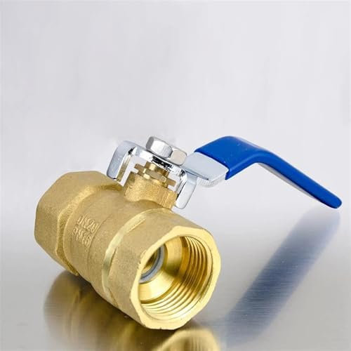 1/2 3/4 1 2 Zoll Messing Gewinde Kugelhahn mit Hebelgriff Kupfer Sanitär Wasserhahn 1St(3)