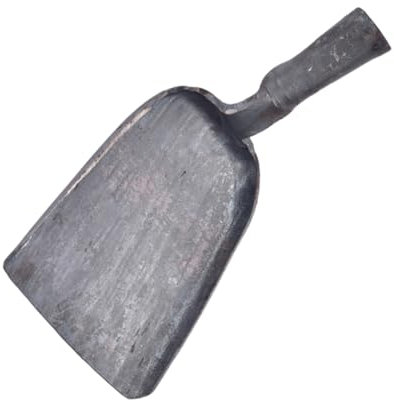 Cabilock Pala De Carbón De Acero Hecha a Mano Para Estufa, Tamaño Mediano, Ligera y Práctica, Adecuado Para Recoger Cenizas Cocinas y Barbacoas, Herramienta Funcional Para Uso Doméstico