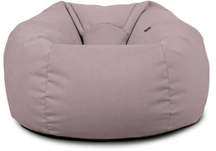 rucomfy Beanbags Large Adult Bean Bag Chair with Filling Included - Machine Washable Durable Big Bean Bag for Adults - Comfortable Home & Living Room Beanbag Seat (Lilac, Beanbag Only)