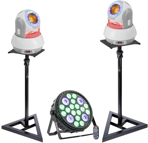 Ibiza - Pack Jeu Lumière Spider DMX QUAD8-FX 8x10W - Pied Support Lyre STAR-WASH 30W - Machine à fumée 3en1 400W - Soirée Fête Dj