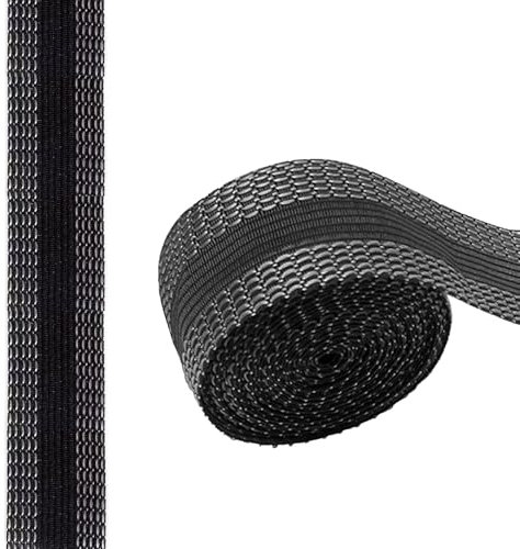 Damilages Saumband zum Aufbügeln 10M Hosenband zum Säumen 2.5cm Breit Klebeband zum Nähen für Vorhängen Hosen Kleid Jeans Röcke T-Shirt Schwarz