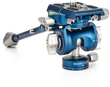 Benro Hybrid Photo/Video Head with Side-Load 501/Arca Quick Release Plate, Inverted Ball-Head Design, Fluid Pan & Tilt, Compact Support for DSLR/Mirrorless (FS20PROC501)