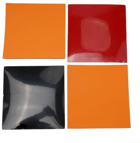 4 st för ping pong gummi, bordtennisgummi, röd svart för pingis-fladdermus ersättning av gummi, bordtennisracketar ersättningsskydd