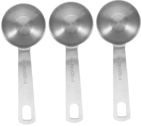 PRETYZOOM 4 Piezas Cucharas Medidoras Inoxidable para Condimentar Hornear y Cocinar Cucharillas Precisas para Uso Cocina Cafeterías y Restaurantes