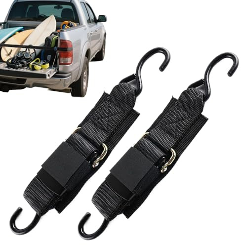 Peufcmi Transportsicherungsgurte,2 Stück Robuste Spanngurte | 1,2 m Ratschengurte mit S-Haken für Motorrad Anhänger Dachgepäckträger Boot Auto Camping