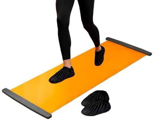 Colchonetas De Fitness - Colchoneta Deslizante De 200x50 Cm | Estera De Entrenamiento De Patinaje De Velocidad En Interiores, Deslizador De Ejercicio Antideslizante De PP PE PVC con para Zap
