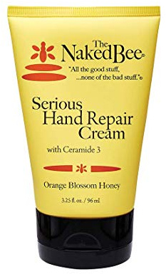 The Naked Bee Orange Blossom Honey Hand Cream (3.25 oz) Intensive Nourishing Cream for Smoother and Softer Hand - Deep Moisture and Repair for Dry Skin