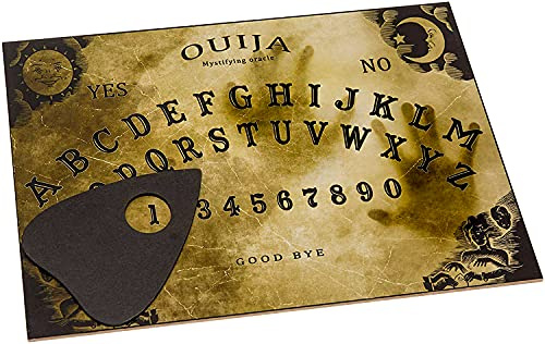 Tablero Ouija de Madera para Spirit Hunt con Planchette e Instrucciones