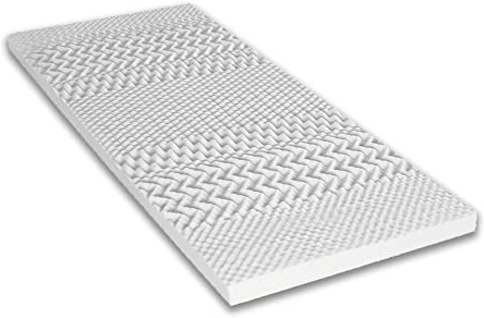 Maison Aubertin Surmatelas 90x190 cm - Surmatelas Mousse Mémoire de Forme 6cm. Gel Refresh Haute Densité. Ultra Respirante. Moelleux. Soutien Semi Ferme - 7 Zones de Confort. Oeko-Tex CertiPur