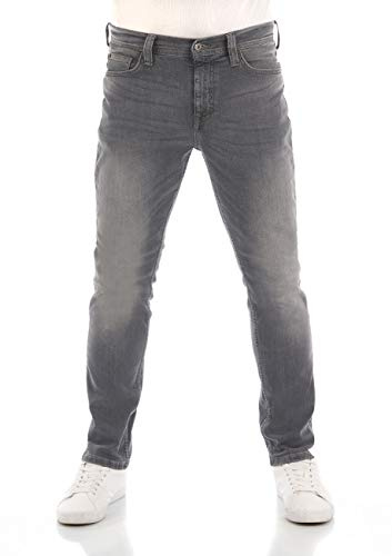 MUSTANG Vaqueros Hombre Elásticos Ajuste Slim Fit Vegas Pantalones Vaqueros Pantalón Denim Negro Gris Azul 30 31 32 33 34 36 38 40 42 44, 38W / 36L