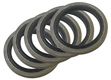 XBF-TOOL, X-Baofu, 20/50 / 100pcs 6/8/10/12/14 / 16mm Bonded Washer Metall, Gummi, Ölablassschraube Dichtung Fit M6 / M8 / M10 / M12 / M14 / M16 Kombiniert Unterlegscheibe Dichtring
