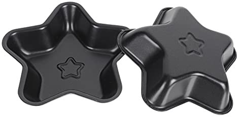 Happyyami 2stücke Antihaft Kuchenform Aus Kohlenstoffstahl Cartoon-form Stern-design Für Selbstgemachte Kuchen Hitzebeständig Einfach Zu Reinigen Langlebig Und Praktisch