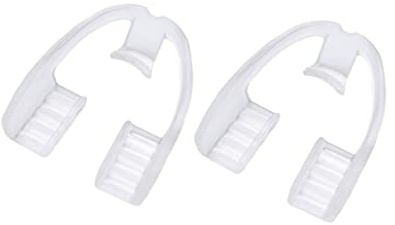 Tandskydd för Barn 2-Pack, EVA Livsmedelskvalitet, Anti-Bruxism Bettskena för Nattsömn, 4,5 x 2,5 cm