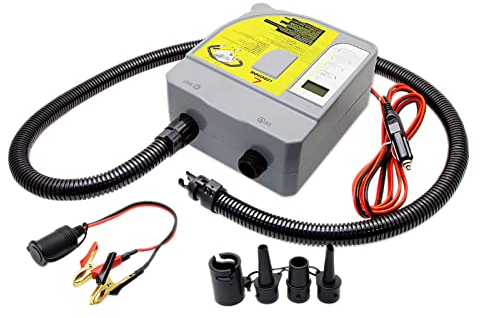 Lixada Elektrische SUP Luftpumpe 12 Volt Quick Air Inflator Deflator mit Digitalanzeige für aufblasbares SUP Stand Up Paddle Board Boot Kajak