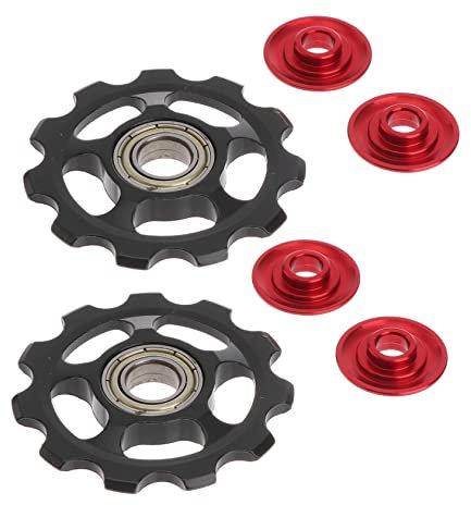 Homoyoyo 2stücke Hinterrad Schaltwerk Riemenscheibe Zähne Aluminiumlegierung Langlebig Robust Für Mountainbike Und Fahrrad Schaltwerk Kompatibel Schwarz