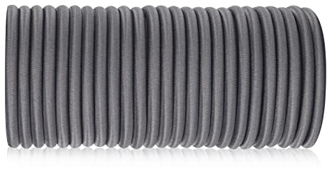 5mm x 30M Gris, Corde de sécurité élastique, Sangles élastiques, Filets de Chargement, Articles de sécurisation, Projet de Bricolage