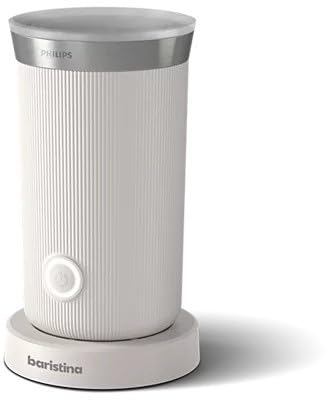 Philips Baristina Elektrischer Milchaufschäumer - schäumt heiße und kalte Milch und pflanzlichen Alternativen auf. Einfach zu reinigen. Für Philips Baristina Espressomaschinen, Schwarzgrau (BAR11/60)
