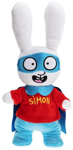 Pelucho - Bouillotte Peluche Simon Super Lapin - Bien-Être, Chaleur et Douceur - Micro-Ondable - Grains de Blé et Fleurs de Lavande - Fabriquée en France