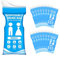 MUXSAM 16PCS Disposable Urine Bags Unisex,900CC Blue Emergency Camping Pee Bags,Portable Urinal Toilet Bags,Travel Wee Bag for Men,Women,Pregnant,Patient,Kids,Car,Camping,Hiking