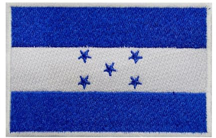 Honduras Länderflagge Patch zum Aufbügeln bestickt Applikation Patch Honduras Länderflagge zum Aufbügeln oder Aufnähen