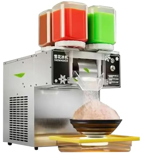 Máquina De Hielo Copos Nieve Comercial,120-180 Kg/24 H, Minimáquina De Hielo En Copos De Nieve, Máquina De Hielo Bingsu Coreana, Máquina De Hielo En Copos De Nieve para Supermercad,1200W