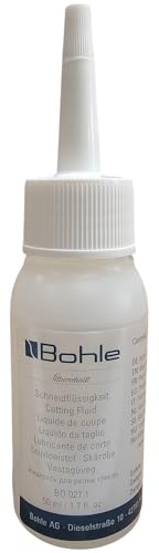 Bohle | Professional Silberschnitt Glass Cutting Fluid W-26 – 50ml | Clear | Precision Lubricant for Manual & Automatic Glass Cutting | Clean, Non-Greasy Formula | Project DIY