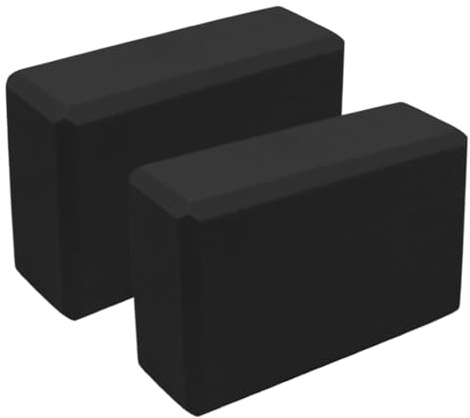Lot de 2 blocs de yoga en mousse EVA - Unisexe - Pour adultes - Pour les étirements - Yoga débutant et avancé - Hot Yogas - Méditation à la maison - Gym - Entraînement