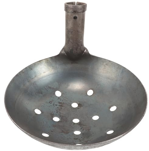 DOITOOL Cucharón Metálico Agujeros para Tamizar Estiércol, Pala Reutilizable de Gran Capacidad para Limpieza de Lodos y Desagües en Jardinería y Construcción, Herramienta Manual