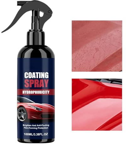 Agente De Recubrimiento En Spray - Alto Brillo Larga Duración 100ml Hidrofóbico | Spray de Revestimiento de Efecto Rápido | Para Sedán SUV Autocaravana Motocicleta Scooter ATV Taller Detallado Hogar