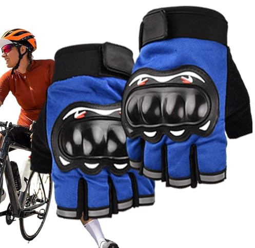 Guanti di sedie a rotelle, guanti in bicicletta uomini - Bike a mezzo anti-slip guanti con guscio duro,Abbigliamento da ciclismo femminile assorbente d'urto per la festa della mamma, motociclette, fit
