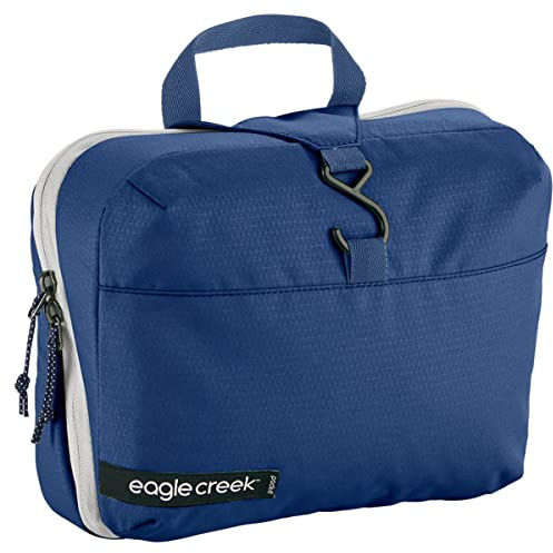 Eagle Creek Pack-It Reveal Toilettenartikel-Set zum Aufhängen, Einheitsgröße, Aizome-Blau, Az Blau/Grau, Az Blue/Grau, Standard-Größe, Kosmetiktasche