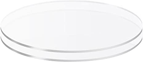 Kuchenplatte, 2 Stück, antihaftbeschichtet, wiederverwendbar, Acryl, Buttercreme, Kuchenscheiben zum Servieren von Kuchen, 26 cm