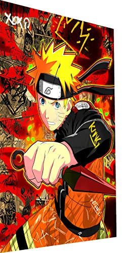 Magic Canvas Art Naruto Anime Leinwandbild 1- teilig Hochwertiger Kunstdruck Wandbilder – B8408, Material: Poster ungerahmt, Größe: 100x75 cm