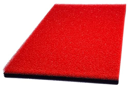 cyclingcolors Universal Luftfiltermatte Schaumstoff Doppelte Dichte (30PPI + 60PPI) 300x210mm Foam Filter Einlage Auto Motorrad Moped Mofa Rasenmäher