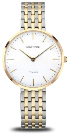 Bering Damen Uhr Quarz Movement - Titanium Collection mit Titan und Saphirglas 19334-010