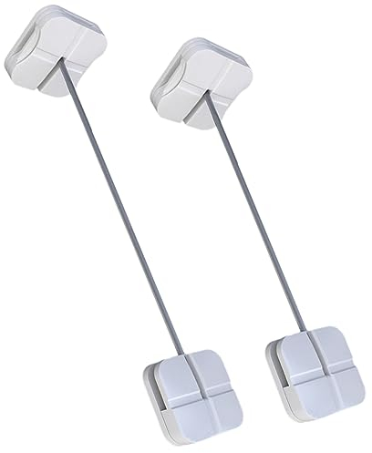 BESTonZON 4stücke Kindersicherung Für Schränke Und Kühlschranktüren Einfache Installation Starke Haftung Schützt Mädchen Vor Unfällen Vielseitig Einsetzbar Für Möbel