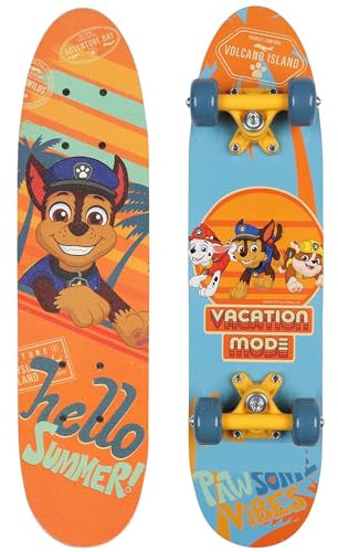 Paw Patrol Chase Holz Skateboard für Jungen, rutschfestes Brett 20-50kg, 61 cm