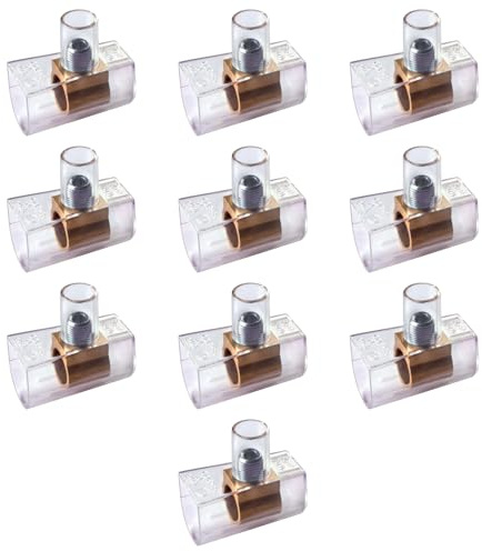 10 Morsetti unipolari, sezione 35mm² 35mmq, morsetto per cablaggio forbox, campanelle, in policarbonato e ottone, per scatole di derivazione, portata 450V 125A