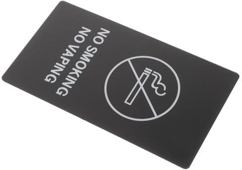 Hemobllo Cartello Vietato Fumare Adesivo da Muro Resistente Stampa Chiara, Targa di Avvertimento per Locali Pubblici e Wc, Segnale Sicurezza per Ambienti di Lavoro e Aree Non Fumatori